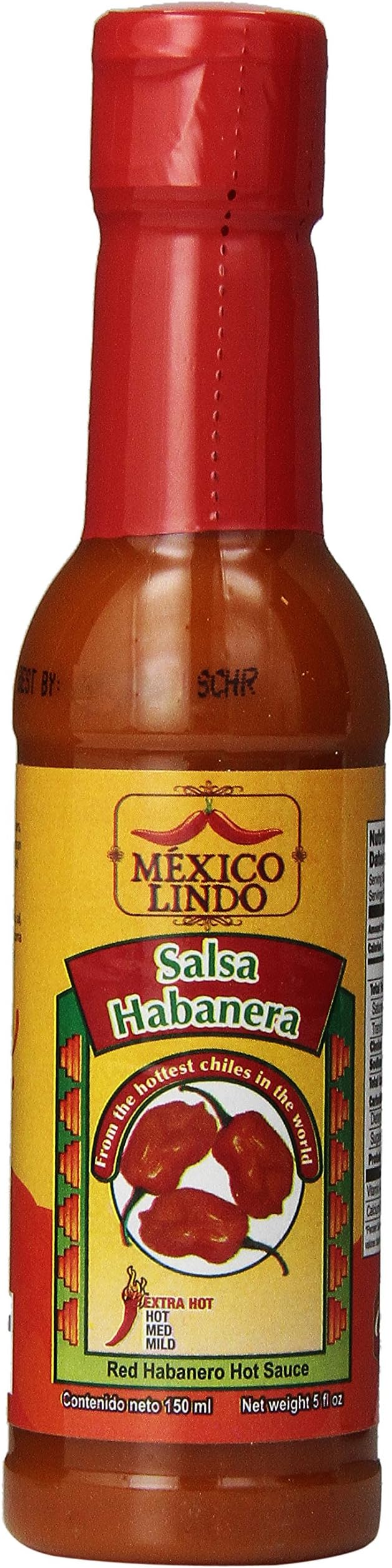 Castillo Habanero Hot Sauce Red, 5-Ounce Bottles (Pack of 24)