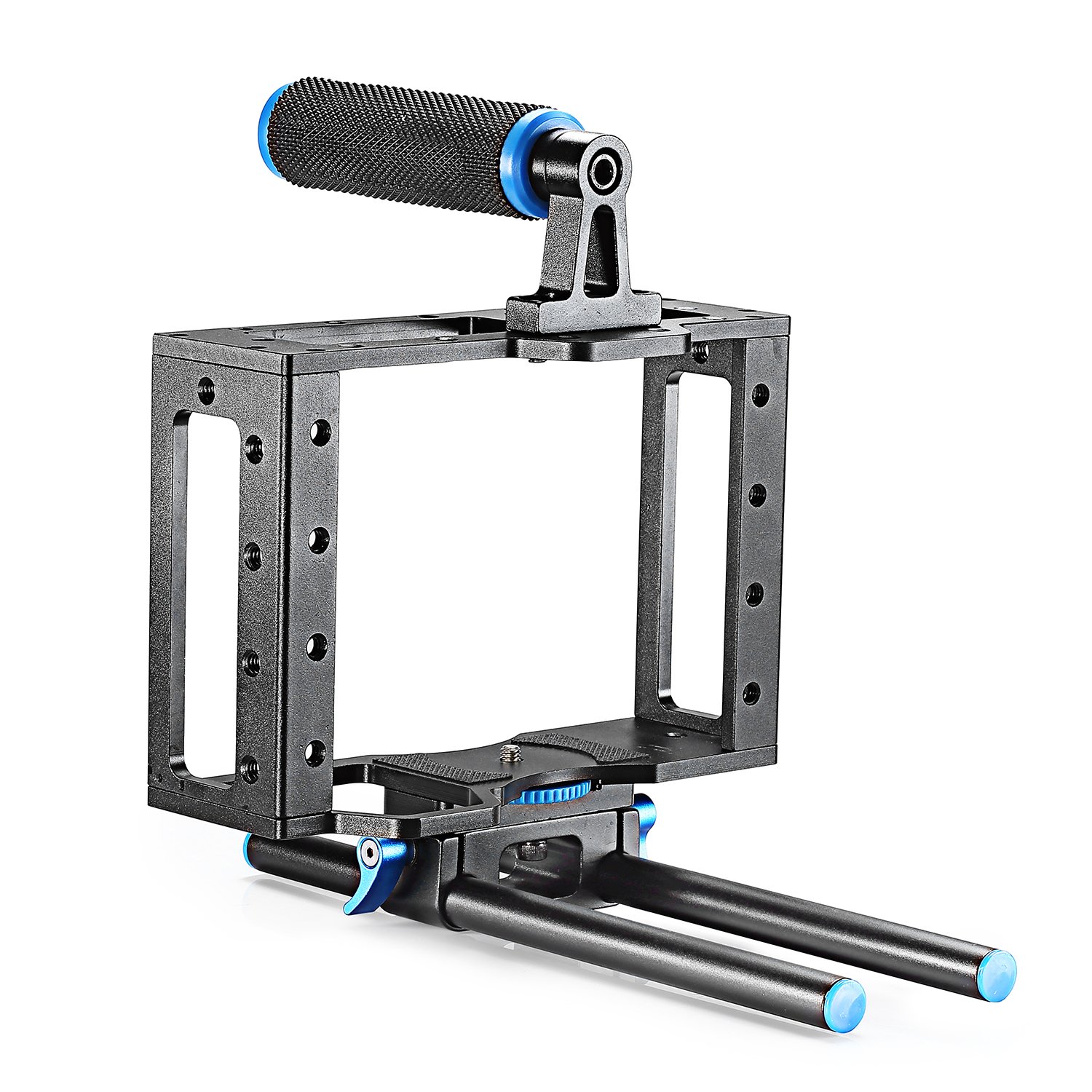 Buy Neewer Aluminum DSLR Camera Cage Kit with 15mm Rod Rig for Nikon Pentax Canon Sony and Other