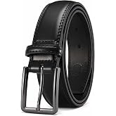 CHAOREN Men's Leather Belt - 1 3/8" Dress Belt for Business &amp; Casual Wear | Reinforced Stitching, Classic Style, Comfortable Fit, Gift-Boxed, Pairs with Suits, Slacks and Jeans