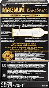 Trojan Magnum BareSkin Large Size Condoms, Thin & Lubricated, 10 Pack view 8