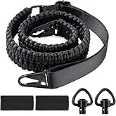 VVAAGG 2 Point QD Sling Adjustable 550 Paracord Sling with Metal Hook and QD Sling Swivels for Hunting