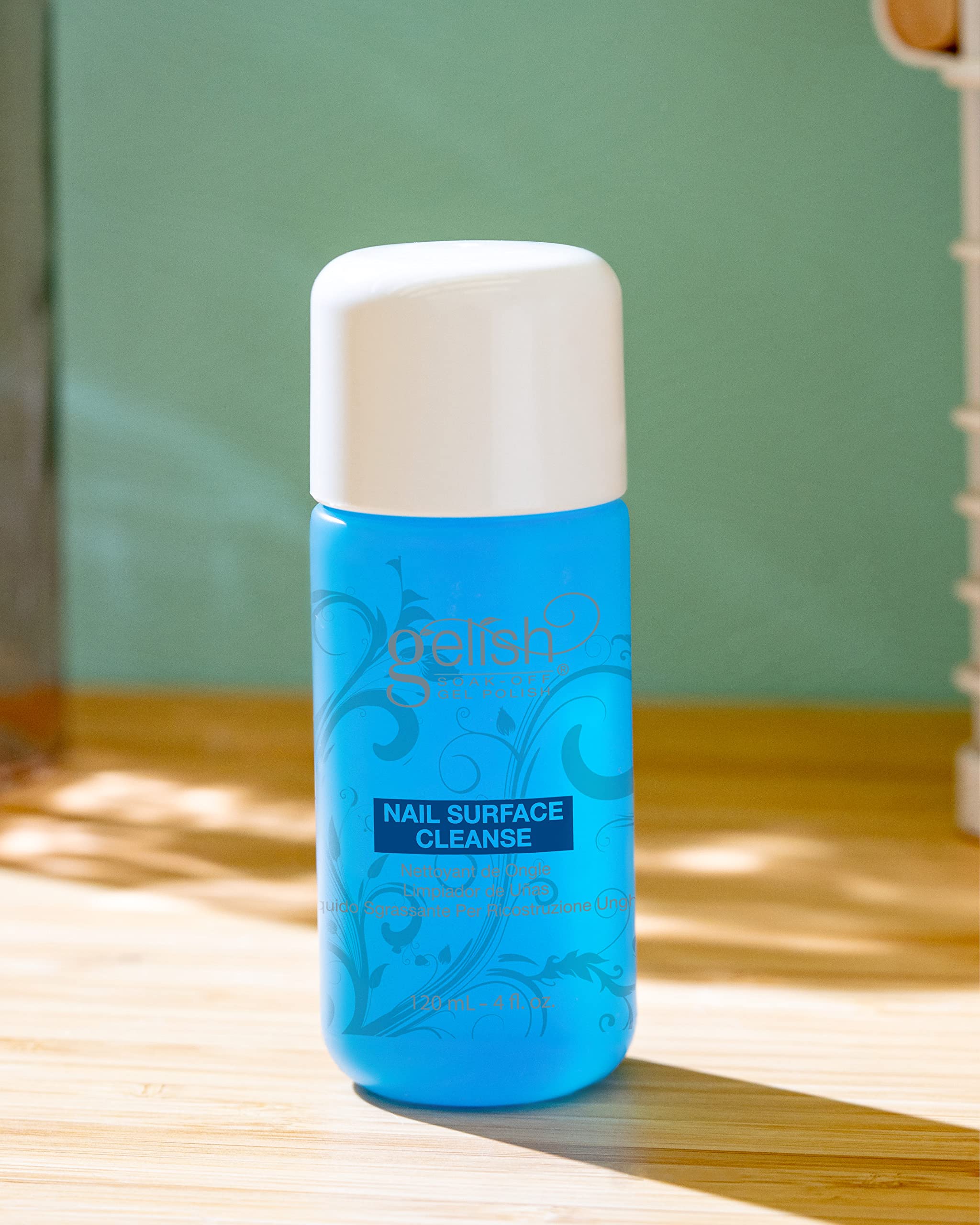 Gelish Nail Surface Cleanse – Gel Top Coat Nail Cleaner, Removes Tacky Residue, High-Shine Finish, Skin-Safe Formula, Smooth & Glossy Results for Perfect Manicure (4 Fl Oz) - Image 2