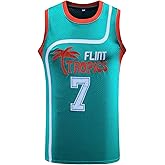 Jackie Moon 33 Coffee Black 7 Flint Tropics Semi Pro 90s Hip Hop Clothes for Party Men Basketball Jersey Green White