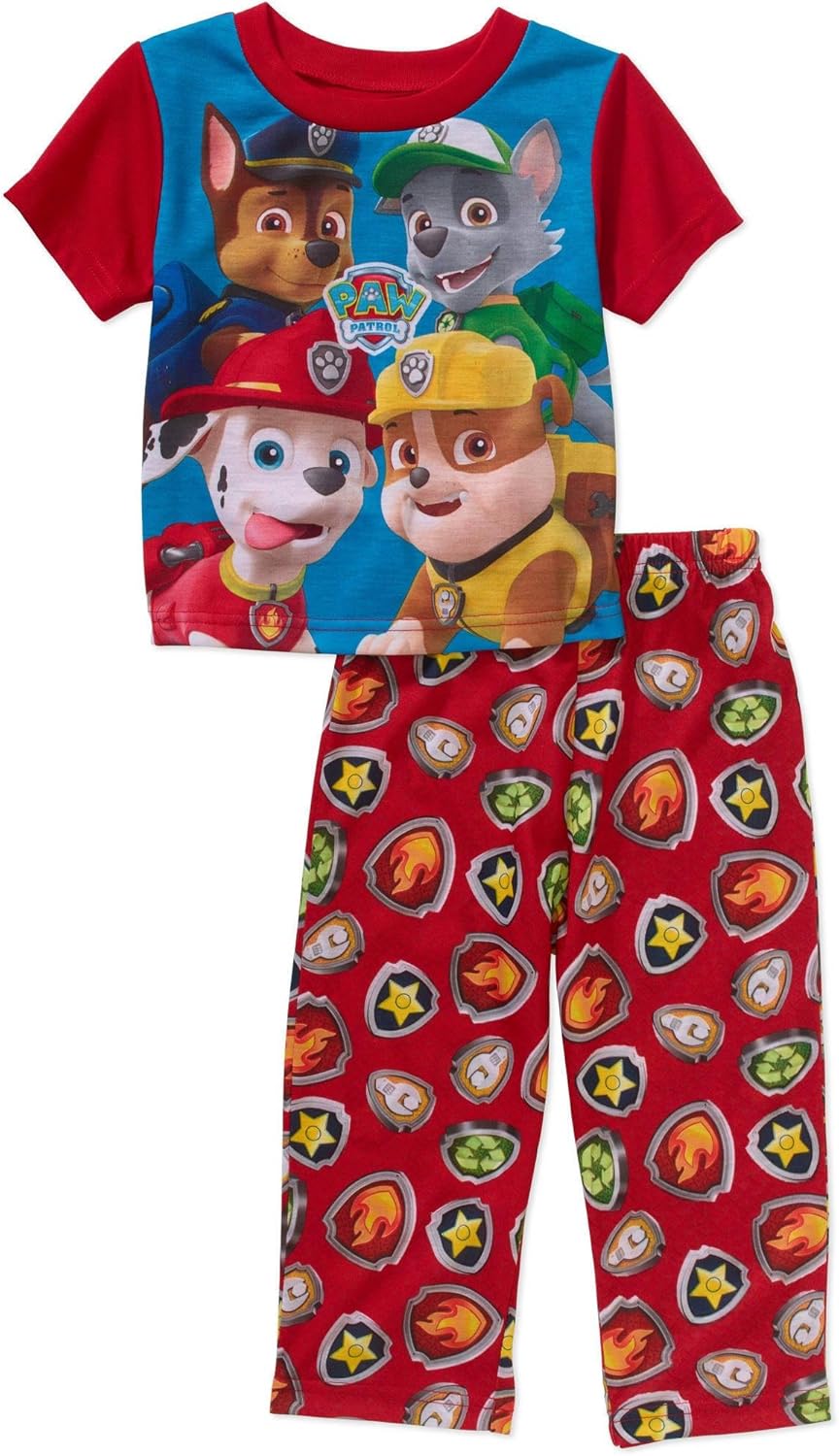 Paw Patrol Little Boy 2 PC Short Sleeve Pajama Set Size 5T