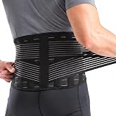 Vital Salveo-Adjustable Germanium and Charcoal Lower Back Support Back Brace C-Fit (Medium)