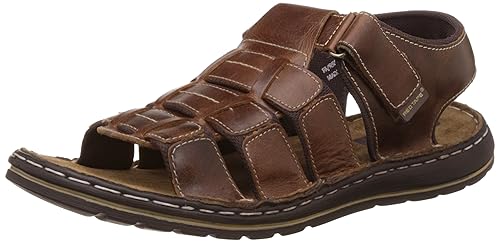 red tape mens leather velcro closure sandals