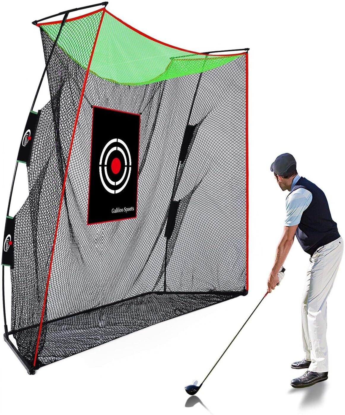GALILEO Golf Practice Net Driving Range Golf Hitting Nets for Indoor Outdoor with Golf Training Aids (Variety of Options)