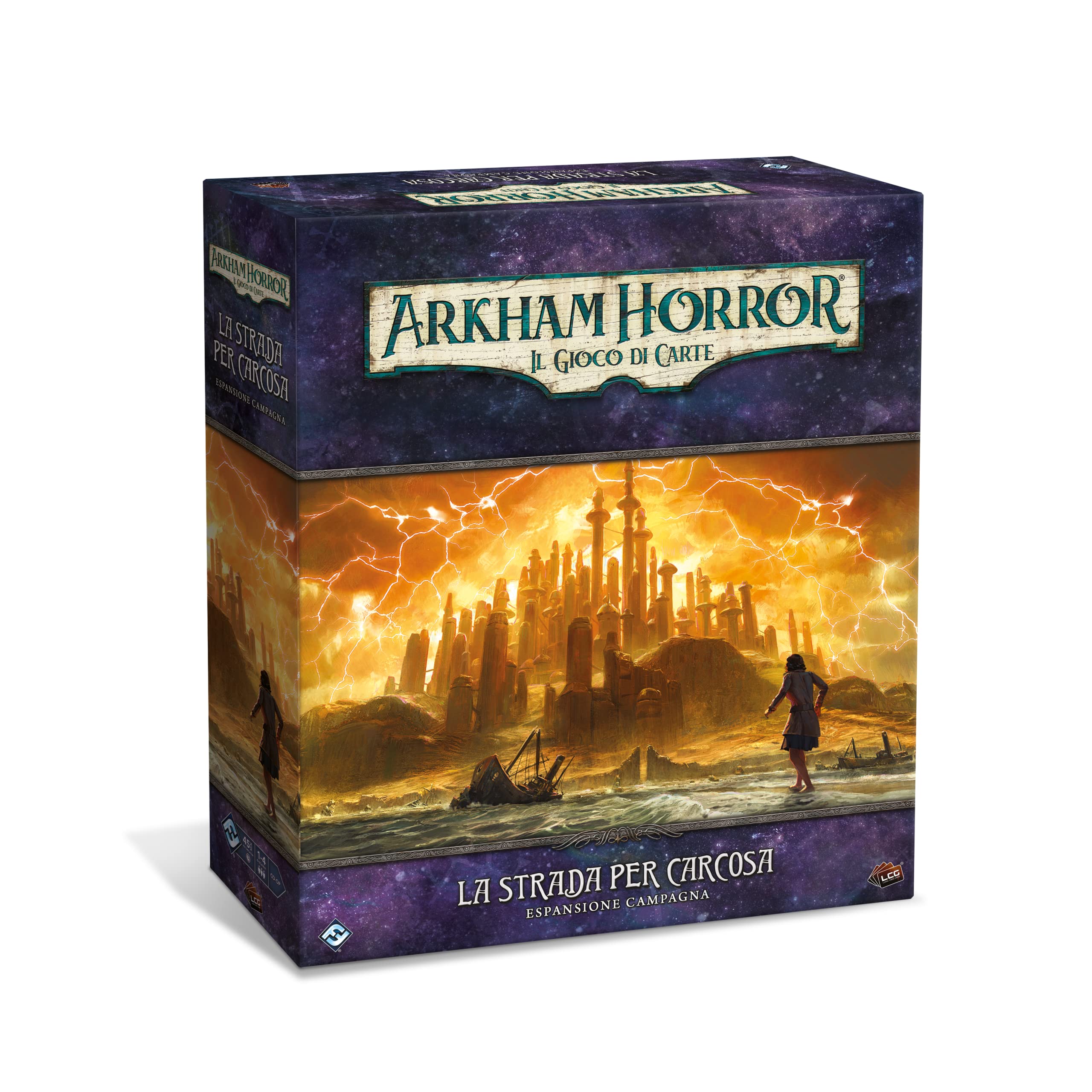 Asmodee - Arkham Horror, The Card Game: The Road to Carcosa, Expansion Campaign, Italian Edition, 9675, iAHC68