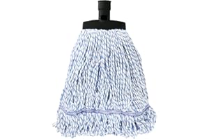 SWOPT Cotton Blend Mop Head — Cleaning Head Interchangeable with All SWOPT Cleaning Products for More Efficient Cleaning and Storage — Great to Use on Wood, Laminate or Tile Floors, Machine Washable