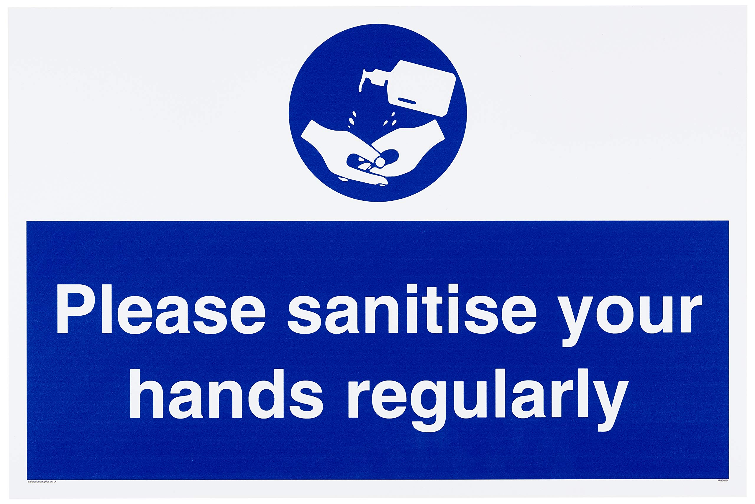 Please sanitise your hands regularly