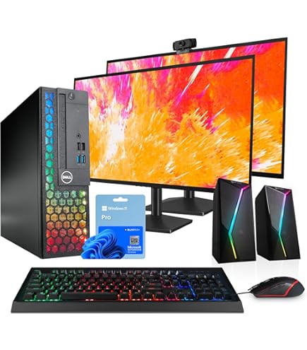Amazon.com: Dell Optiplex Computer PC w/RGB Lighting