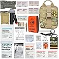 RHINO RESCUE IFAK Trauma Kit with C-A-T Tourniquet for Wound Care, Tactical First Aid Kit Molle Pouch for Military, Combat, Car, Camping, Hiking, Travel FSA HSA Eligible (Camouflage)