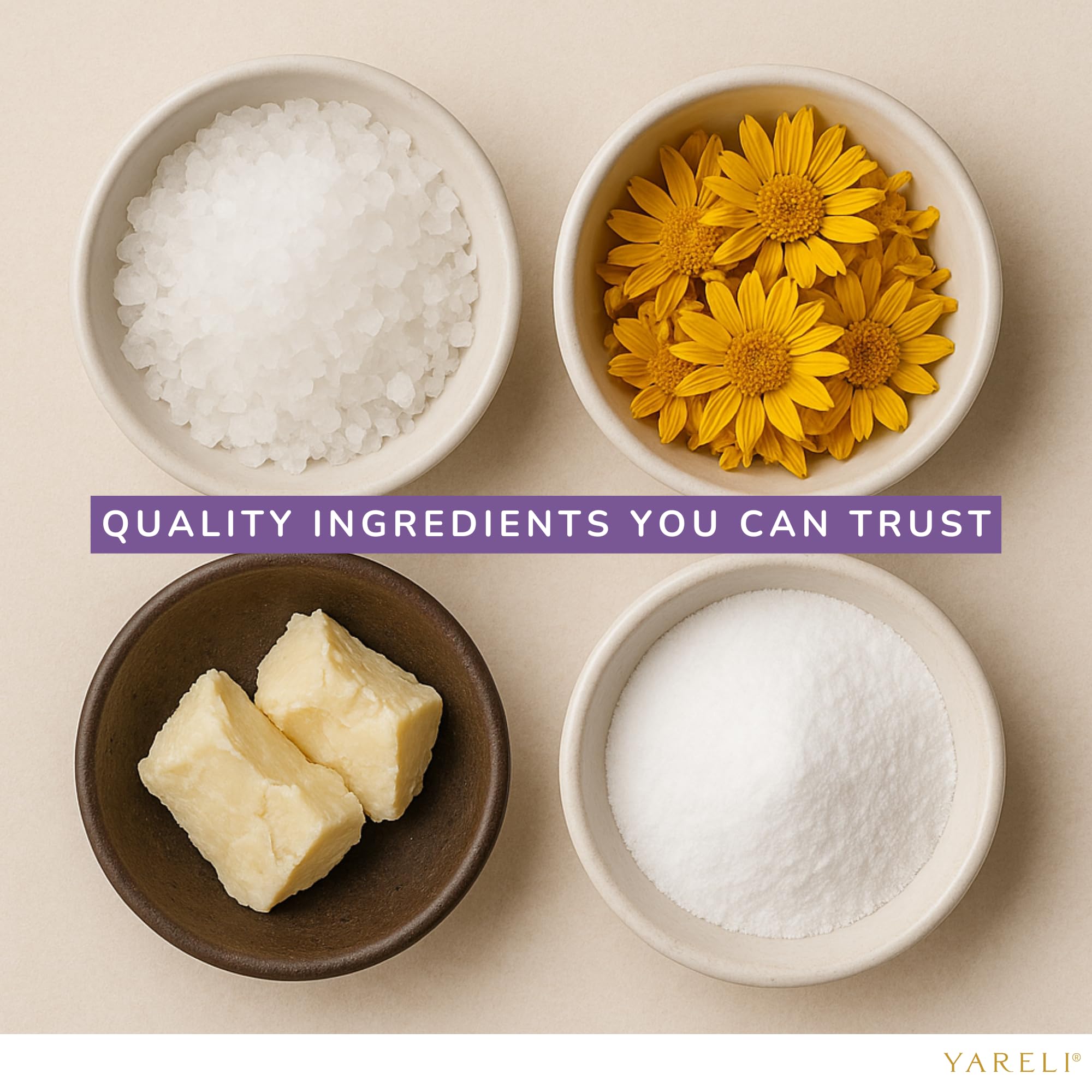 YARELI Magnesium Cream for Pain & Sleep Support - Topical Lotion with Arnica, MSM for Leg Cramps, Muscle Tension, Evening Leg Relaxation - Safe for Adults (4 Fl Oz (Pack of 1), Lavender)