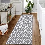 SHACOS Grey Runner Rug 60x180 cm Non Slip Hallway Kitchen Entryway view 6
