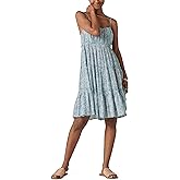 Lucky Brand Womens Tiered Floral Mini Dress