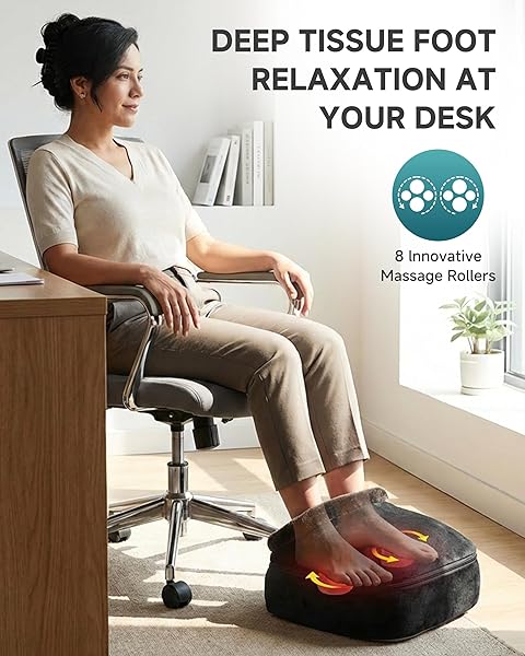SNAILAX 2-IN-1 SHIATSU FOOT AND BACK MASSAGER WITH HEAT – KNEADING FOOT WARMER, ELECTRIC FEET MASSAGE, MASSAGERS FOR BACK,LEG,GIFTS FOR WOMEN,MEN