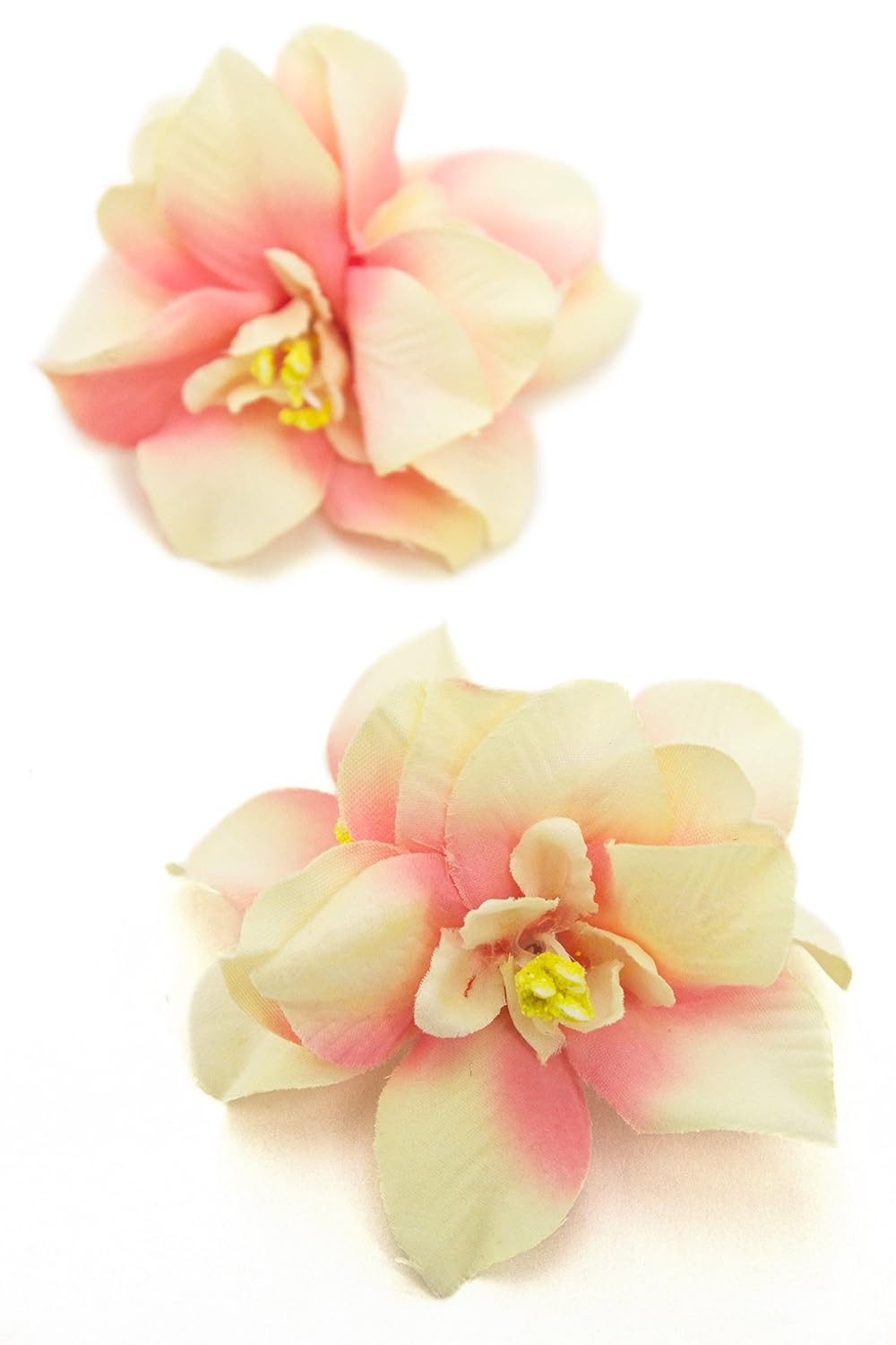 髪飾り2点セット コサージュ 花 のうぜんかずら
