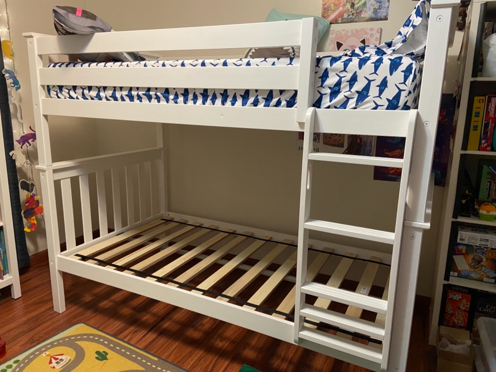 56/mo Finance Max & Lily Bunk Bed, TwinOverTwin Wood Bed Frame For