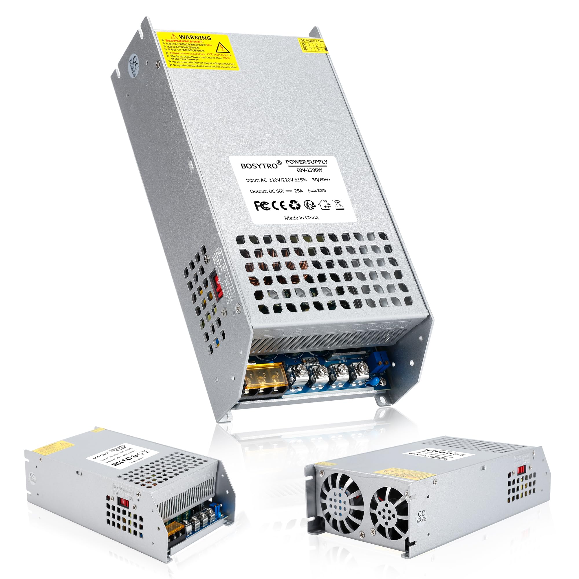 Photo 1 of BOSYTRO 60V 25A 1500W DC Switching Power Supply Adapter PSU AC 110V / 220V-DC 60V Transformer Adapter, for DC Motor, Medical Equipment, Lighting Equipment of Industrial Power Supplies