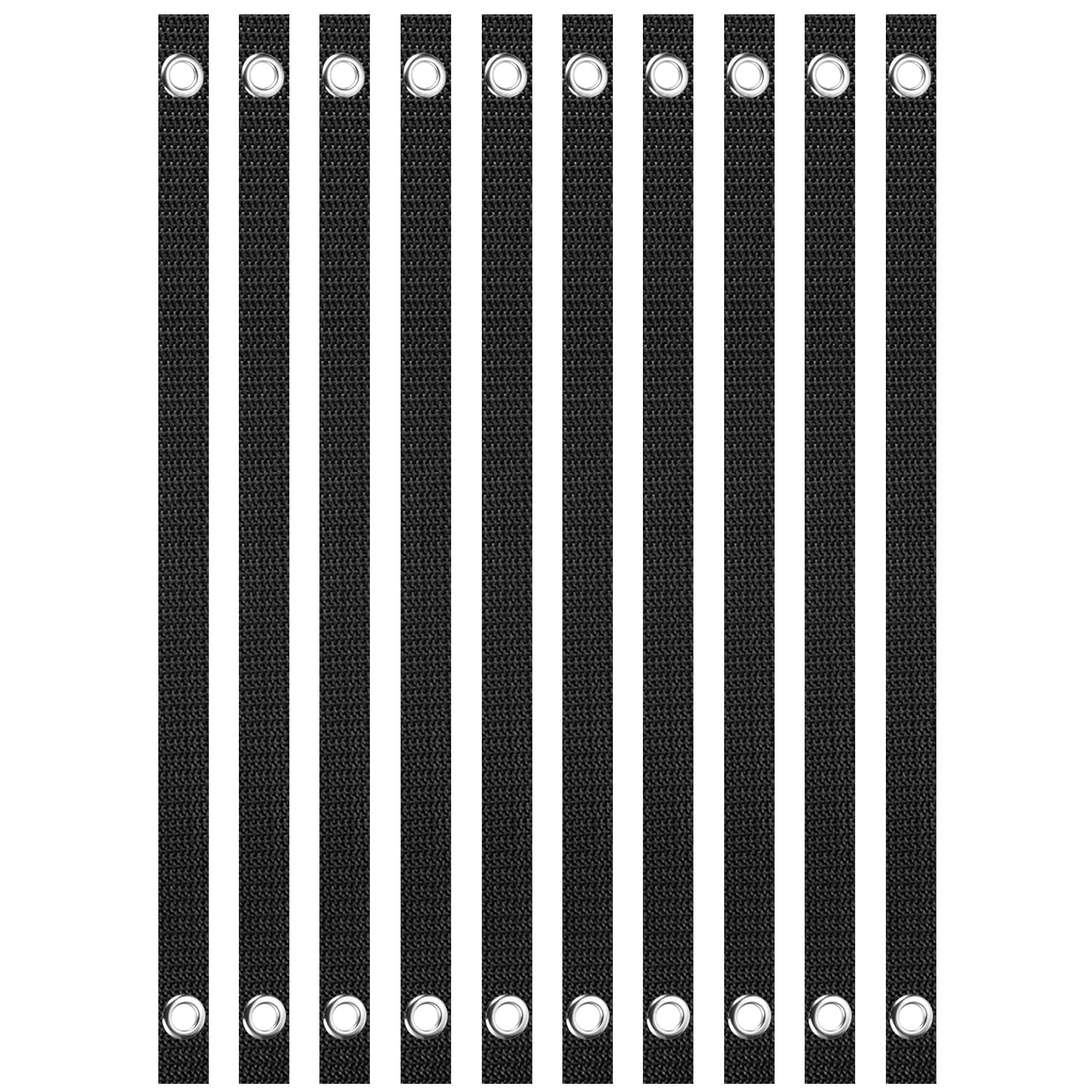 PATIKIL Tree Straps for Staking, 2 Sizes 10 Pack Tree Support Stakes, Tree Straightening Ties for Newly Planted Straight, Black