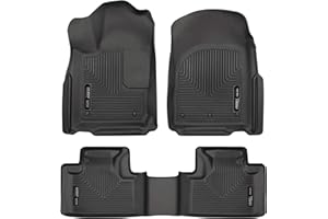Husky Liners — Weatherbeater | Fits 2016 - 2023 Dodge Durango, 2016 - 2022 Jeep Grand Cherokee, (2022 WK Model) Front & 2nd Row Liner - Black, 3 pc. | 99151