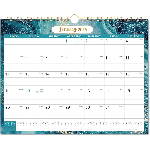 amazon-com-2025-calendar-2025-wall-calendar-with-julian-date-january-2025-december-2025-twin-wire-bound-14-76-x-11-6-thick-paper-perfect-for-organizing-planning-6-different-background-patterns-office-products