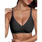 Maywind Jelly Bras for Women Push Up Wireless Deep V Seamless T-Shirt Bra, Jelly Wireless Push Up Bra Comfortable Supportive
