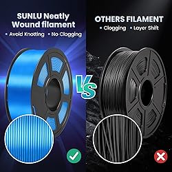 SUNLU 3D Printer Silk Filament,Shiny Silk PLA