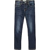 Authentic Skinny Stretch Denim Jeans, 5-Pocket Style, Zipper Fly & Button Closure