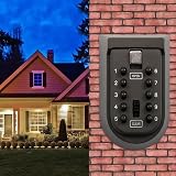 Trintion 10-Digit Combination Key Lock Box Outdoor Waterproof Wall Mounted Safe view 2