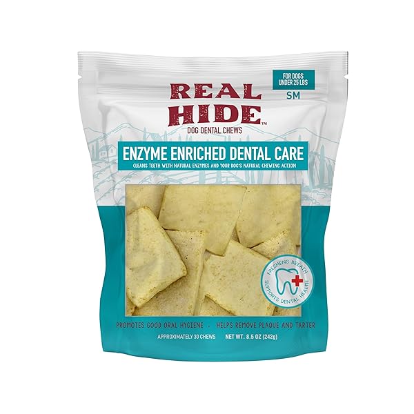 REAL HIDE | ENZYME ENRICHED DENTAL CARE DOG...