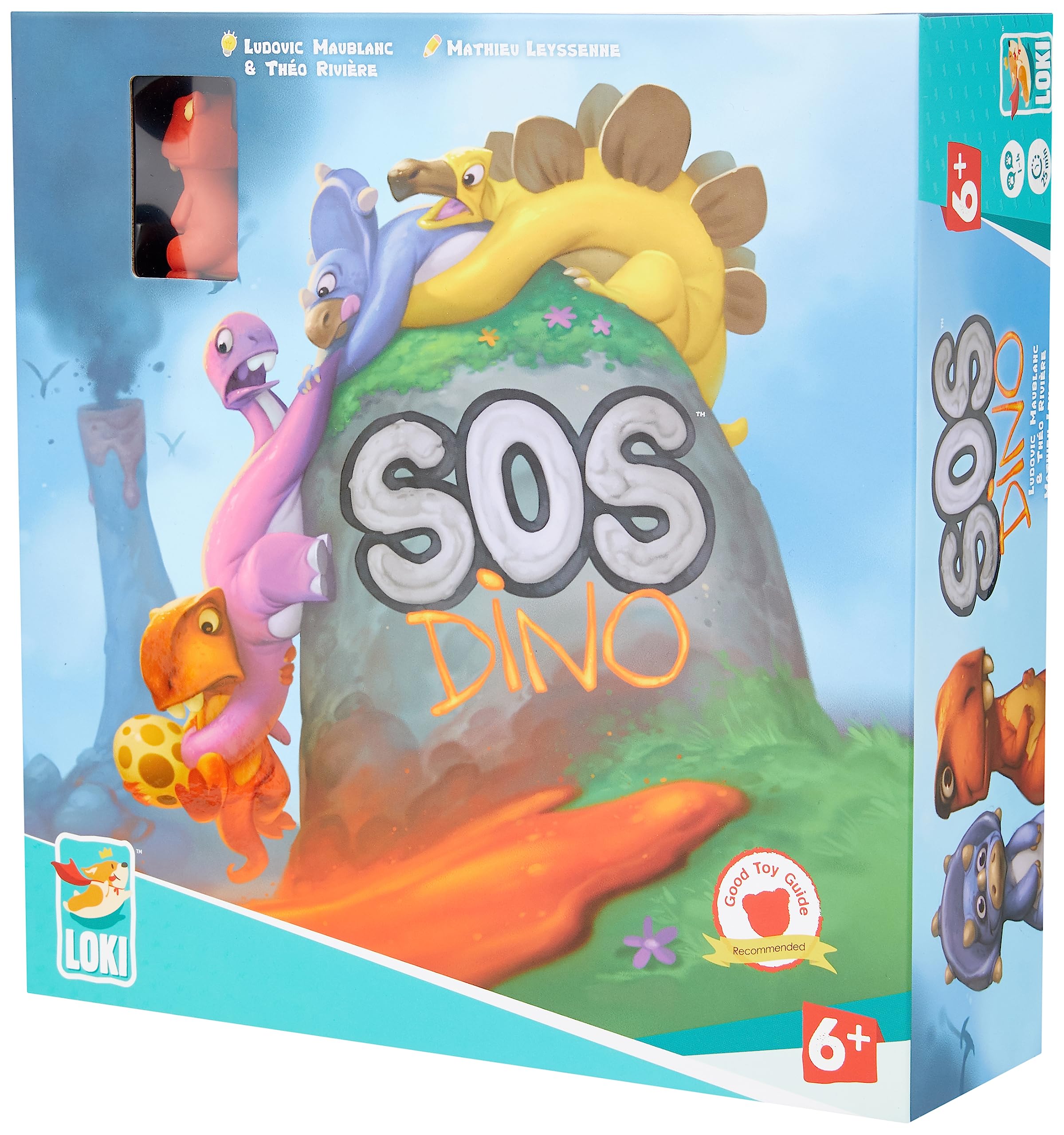 Lello SOS Dino Board Game Ages 7+ 1 To 4 Players 25 Mins Minutes Playing Time