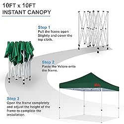 MASTERCANOPY Pop Up Canopy Tent Commercial Grade