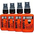 Ben's 100 Tick & Insect Repellent - Alcohol-Free DEET Insect Repellent Pump Spray - Offers 10 Hours of Protection for Adults & Children - 1.25 fl oz (Pack of 4)