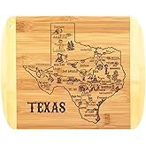 Totally Bamboo A Slice of Life Texas State Serving and Cutting Board, 11" x 8.75"