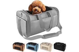 CITRUSY BOUTIQUE TSA Airline Approved PU Leather Luxury Pet Carrier - Size XS/S - for Small Dogs and Cats