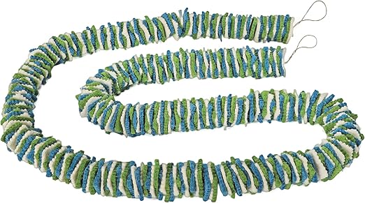 Amazon Com De Kulture Hand Made Felt Square Garland Blue Green
