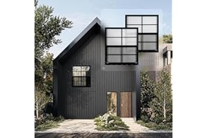 MHirmosy 2 Pcs Black Shed Windows 24" x 27" - Pro Series Thermal Break Frame Tempered Glass - Sliding Windows Windows for Tiny House, Workshop, Greenhouse, Garage