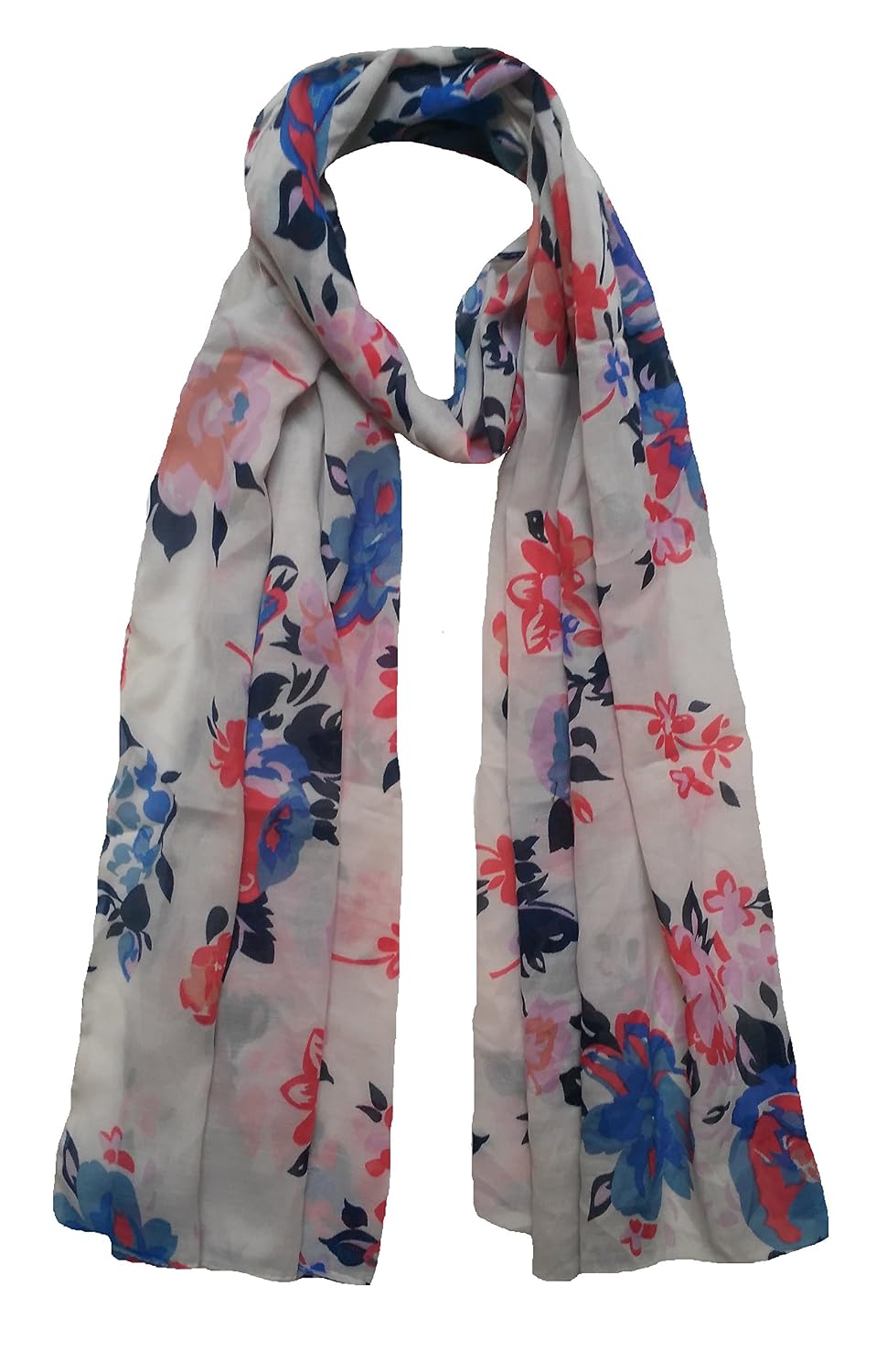 fusfus women's poly cotton printed stoles (multicolour) - pack of 10