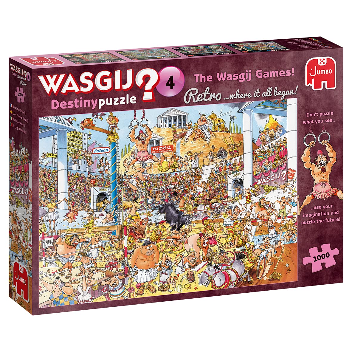 Jumbo, Wasgij, Destiny 4 - The Wasgij Games!, Jigsaw Puzzles for Adults, 1,000 piece