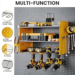 TRZZ Power Tool Organizer, 3-Tier Drill Holder Wall