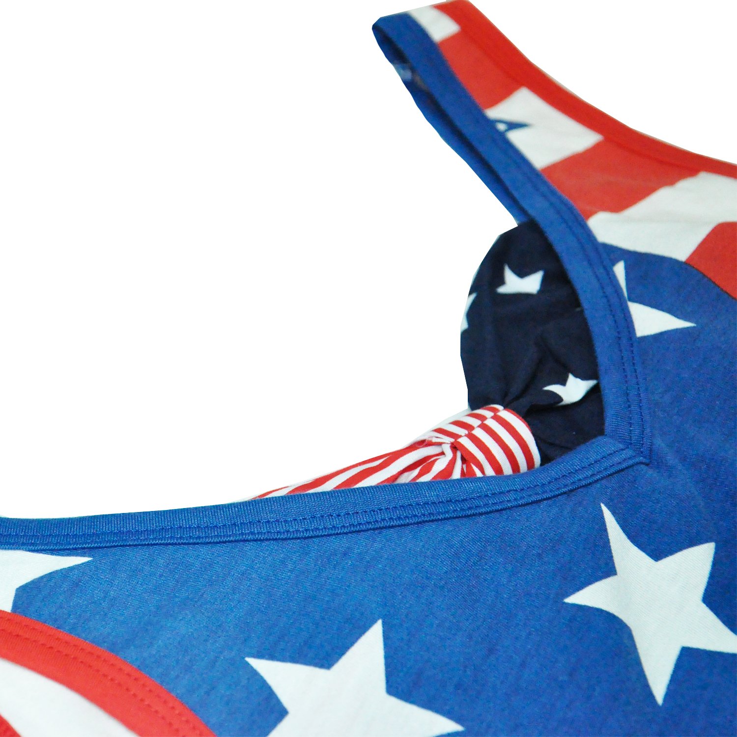 CM-Light Women T Shirts American Flag Printed Tee Cotton Camisole Cool Tank Tops For Women