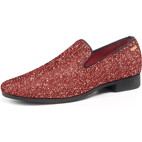 fitted lace wedding dress Amali Chaz Red Mens Gold Glitter Dress Shoes