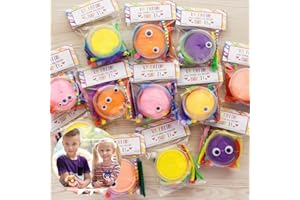 GEECOZYLIFE Valentines Day Gifts for Kids - 12 Pack Clay Kits with Valentines Cards for Kids Classroom - Valentines Exchange Cards with Air Dry Clay for Kids School