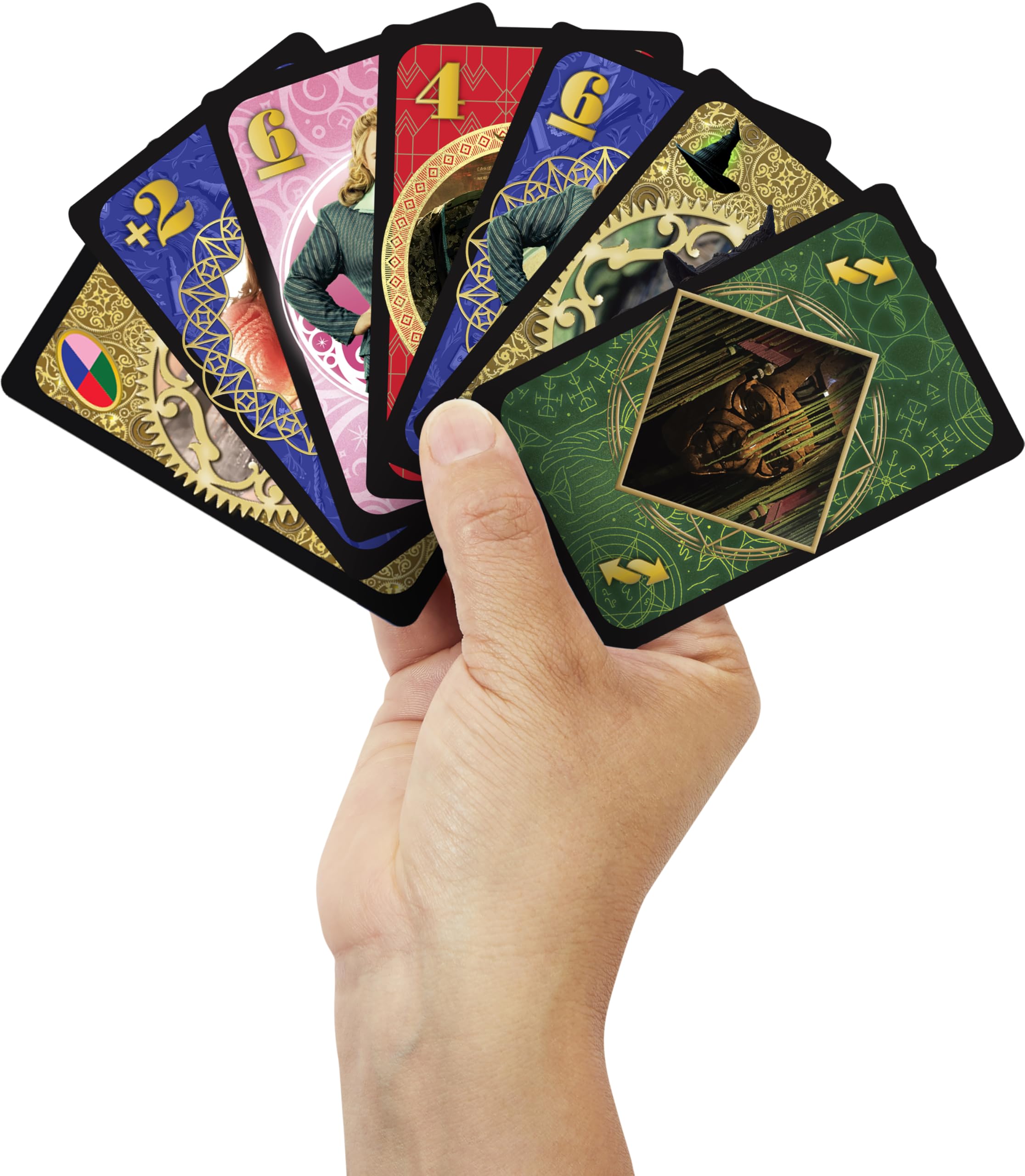 Mattel Games UNO Wicked Card Game for Kid, Adult & Family Nights, Parties, Travel & Camping, Inspired by The Movie