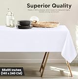 Utopia Kitchen Rectangle Tablecloth 140x240 cm Pack of 2 White view 3