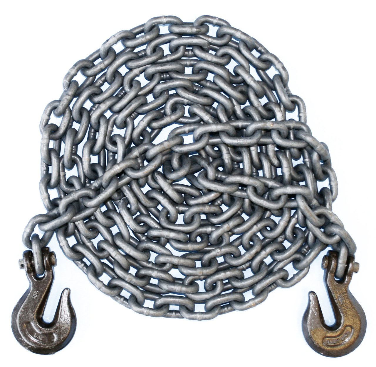 1/2" Grade 100 Binder Chain Grab Hooks 20' Length