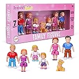 Playkidz Family Figures - Set of 7 Small Toy People