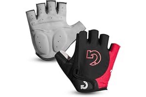 GEARONIC Cycling Gloves Anti-Slip Mountain Bike Gloves For Men Breathable Foam Padded Biking Gloves Shock Absorbing MTB Bicycle Gloves Half/Full Finger Guantes