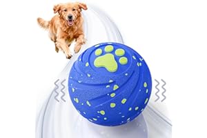 VNAKIO Interactive Dog Toys Balls Moving - Smart Automatic Bouncing Interactive Dog Ball, Durable Pet-Safe E-TPU Material, IPX7 Waterproof, Anti Boredom Dog Toys to Keep Them Busy for Large and Small Dogs
